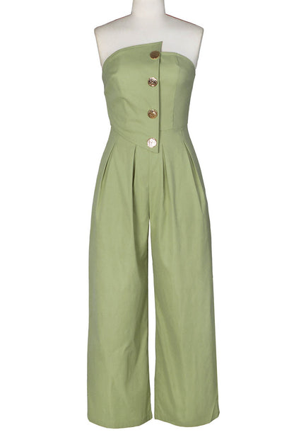 Strapless Wide-Leg Jumpsuit Lavish Daily