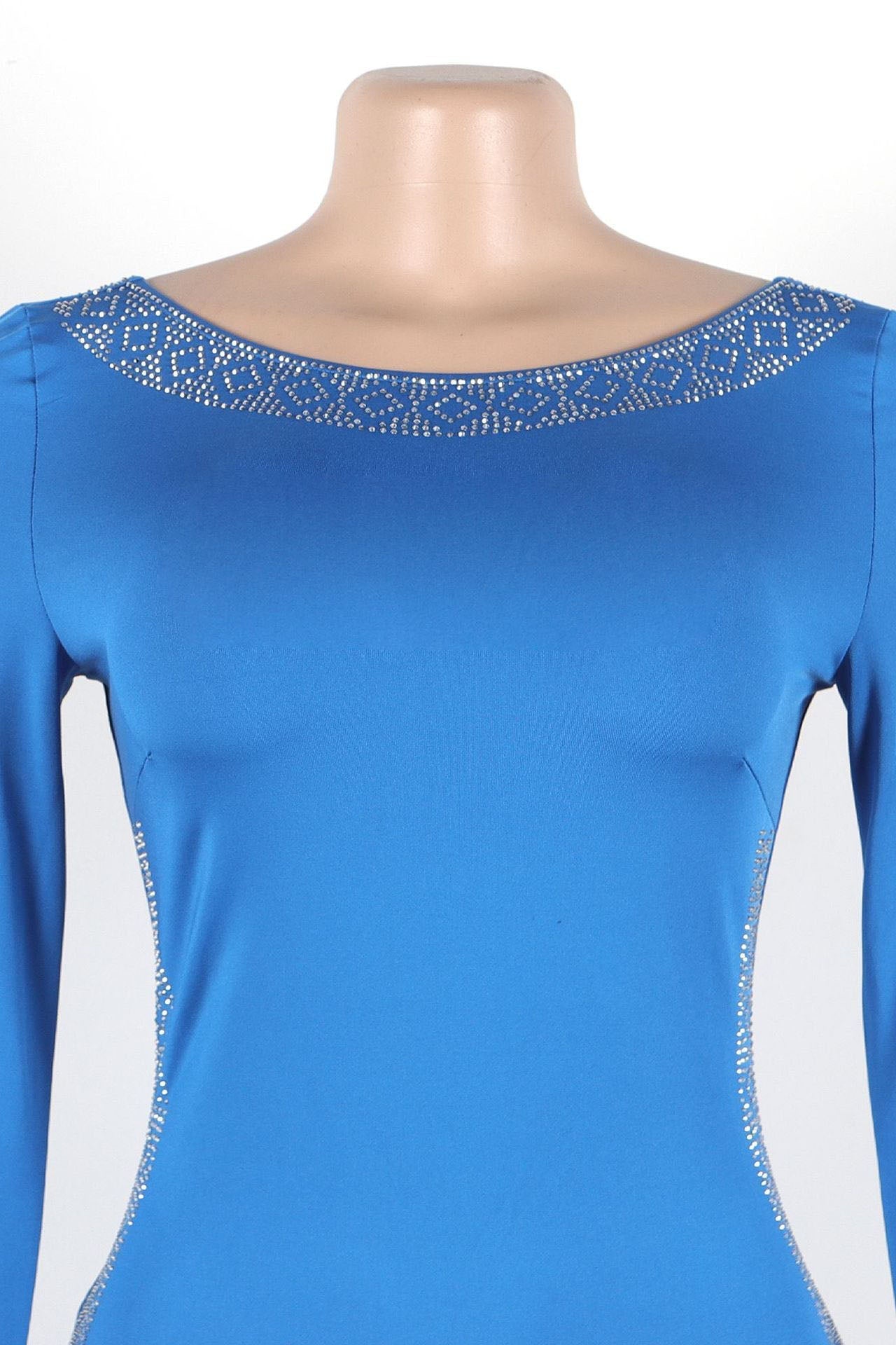 Rhinestone Stretchy Bodycon Backless Slit Dress Lavish Daily