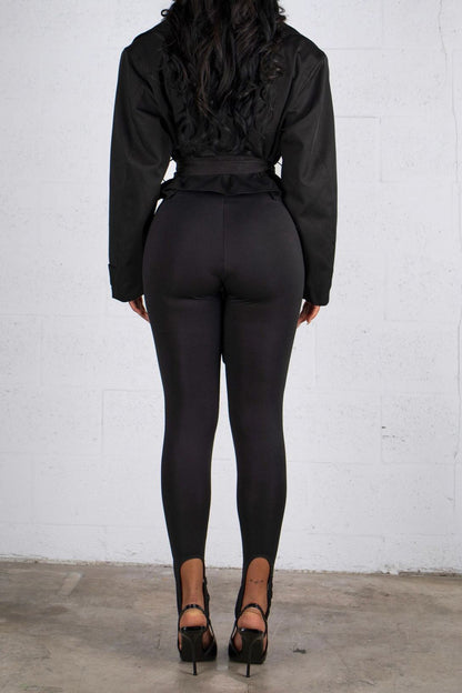 Cropped Trench Coat Lavish Daily
