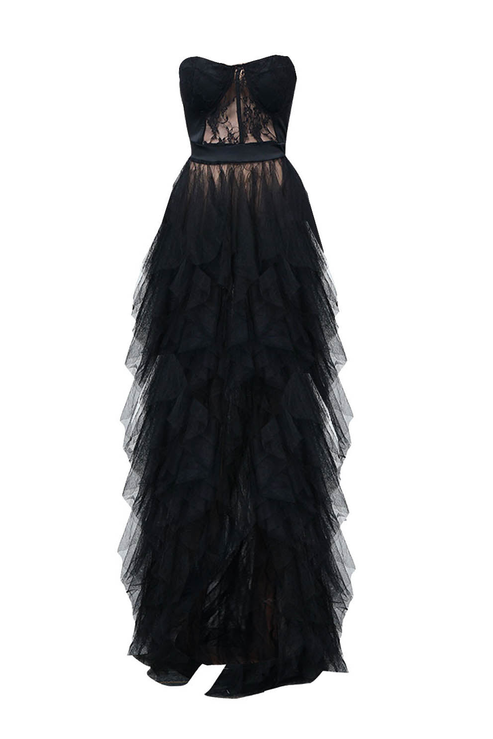 See Through Corset Maxi Dress Lavish Daily
