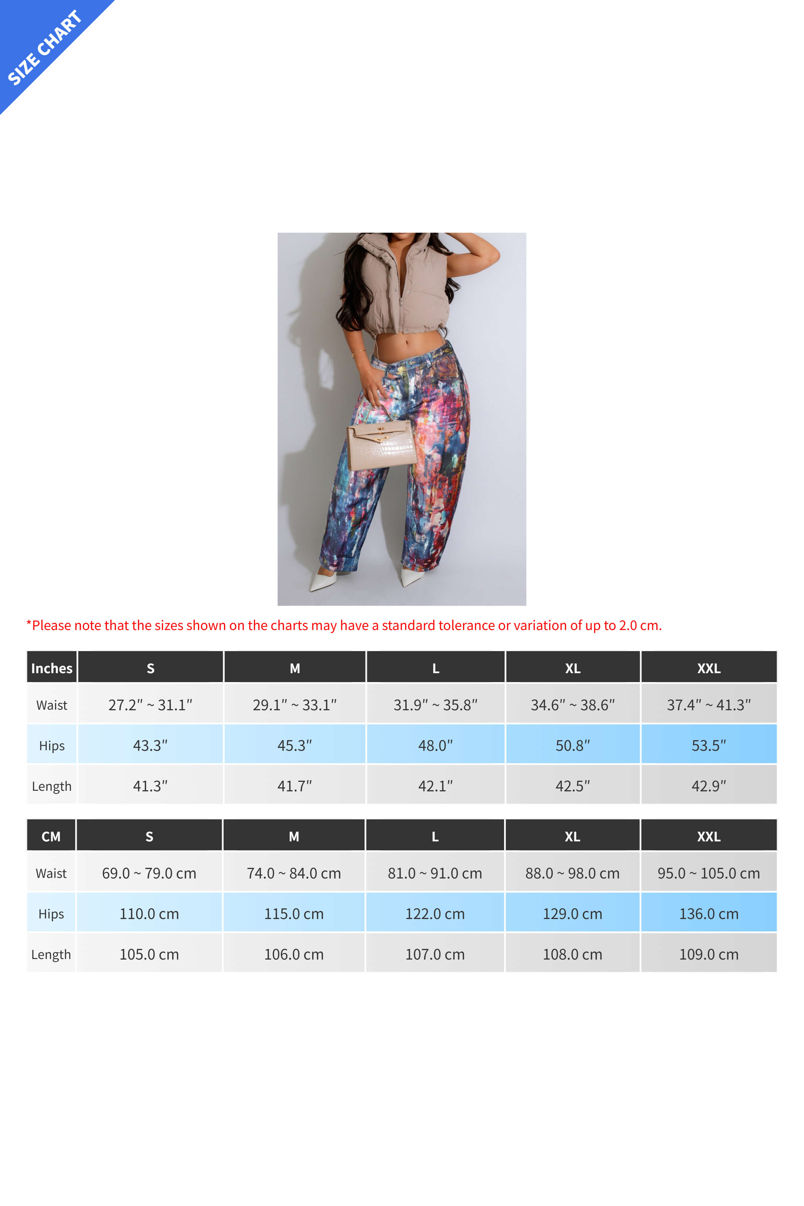 3D Print Denim Leather Wide-Leg Dopamine Pants Lavish Daily