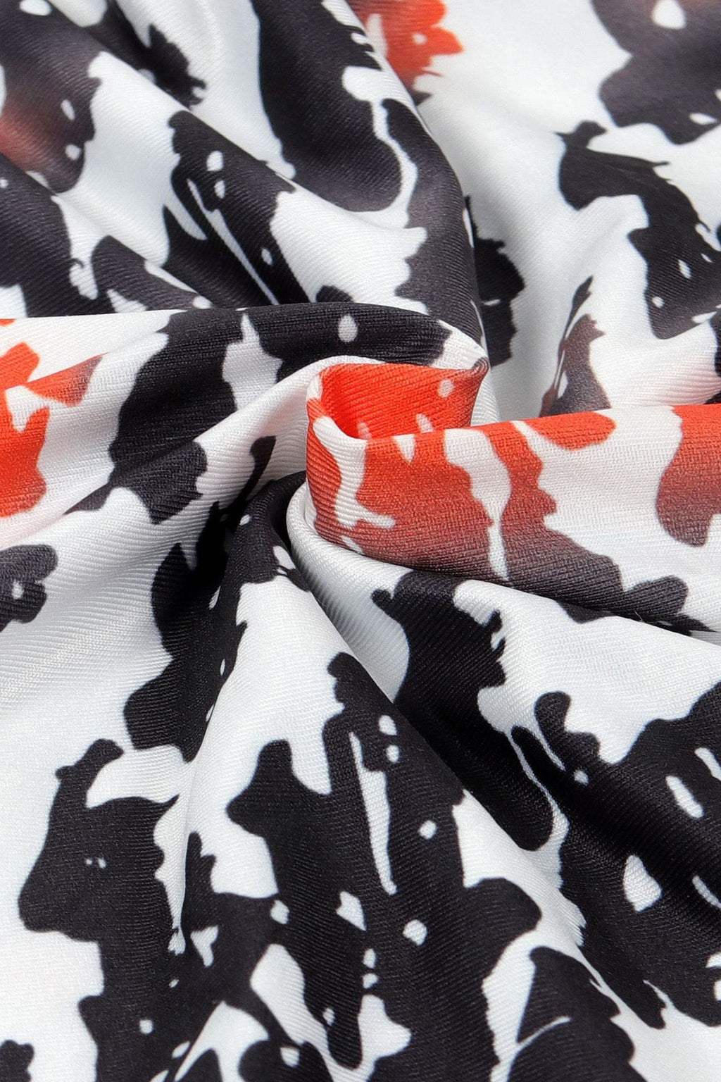 Printed Bodycon Back Slit Dress Lavish Daily