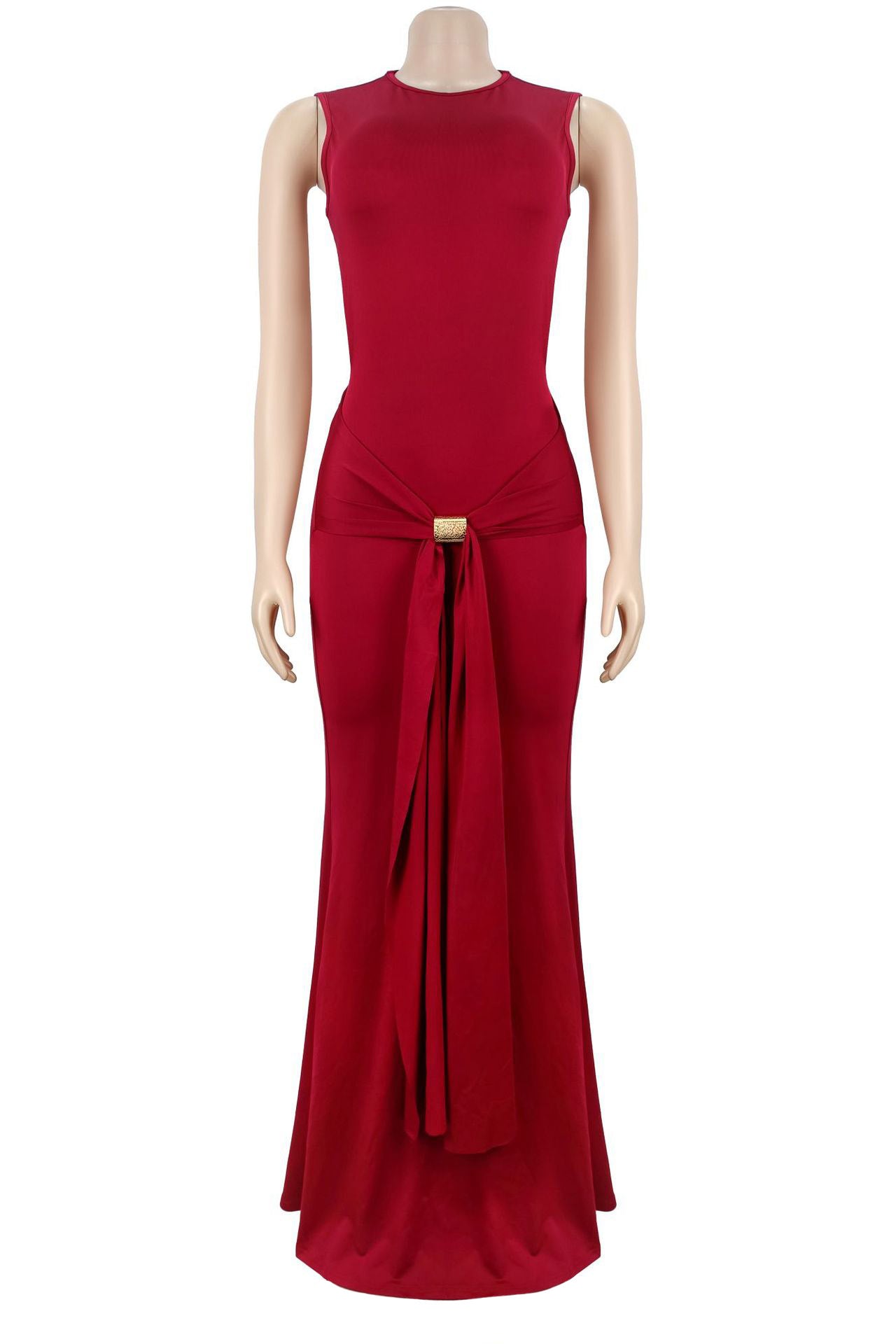 Slim Fit Backless Sleeveless Dress LavishDaily