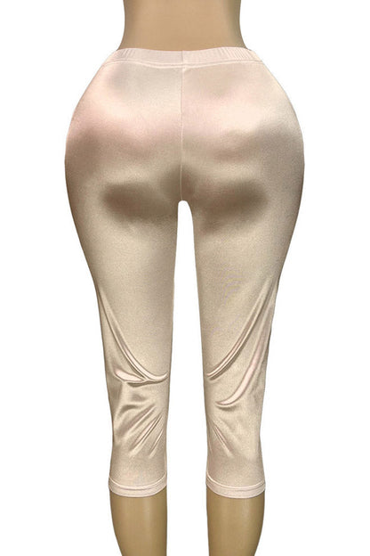 Stretch Satin Capri Pants Lavish Daily