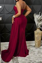 Solid Color One Shoulder Bodycon Party Dress Lavish Daily