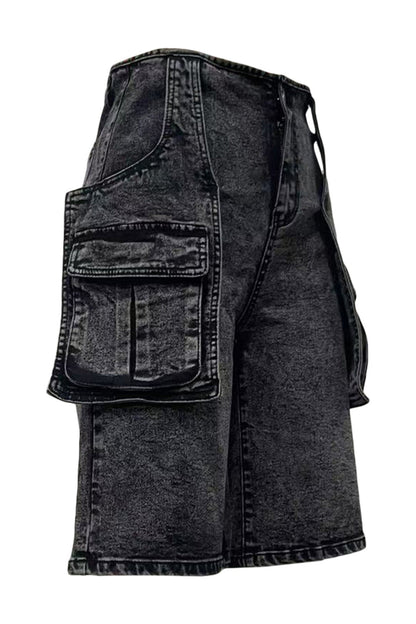 Retro Cargo Denim Shorts Lavish Daily