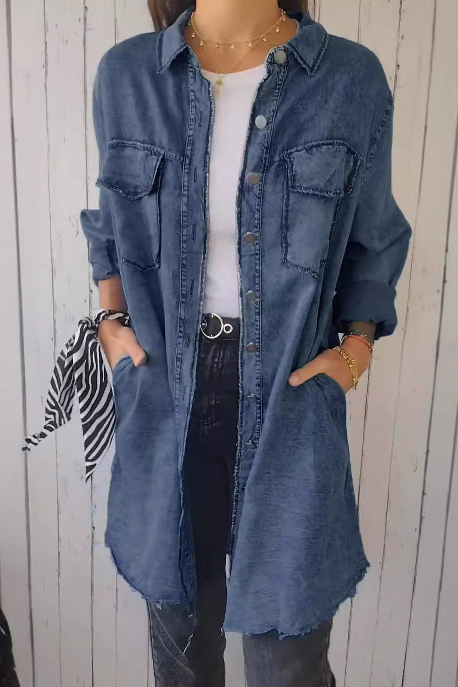 Comfortable Denim Shirt Jacket Lavish Daily
