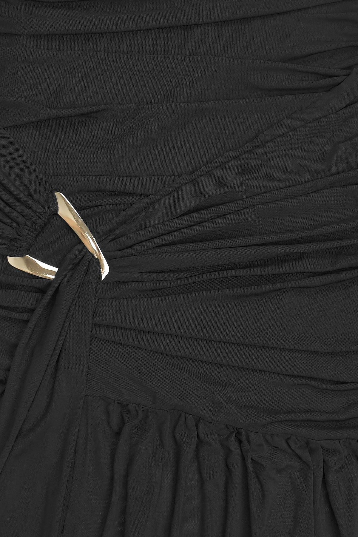 One Shoulder Ruched High Slit Maxi Dress Lavish Daily