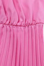 Long Sleeve High-Waist Pleated Midi Dress Lavish Daily