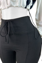 Long Sleeve Zipper Stretch High-waisted Short Set Lavish Daily