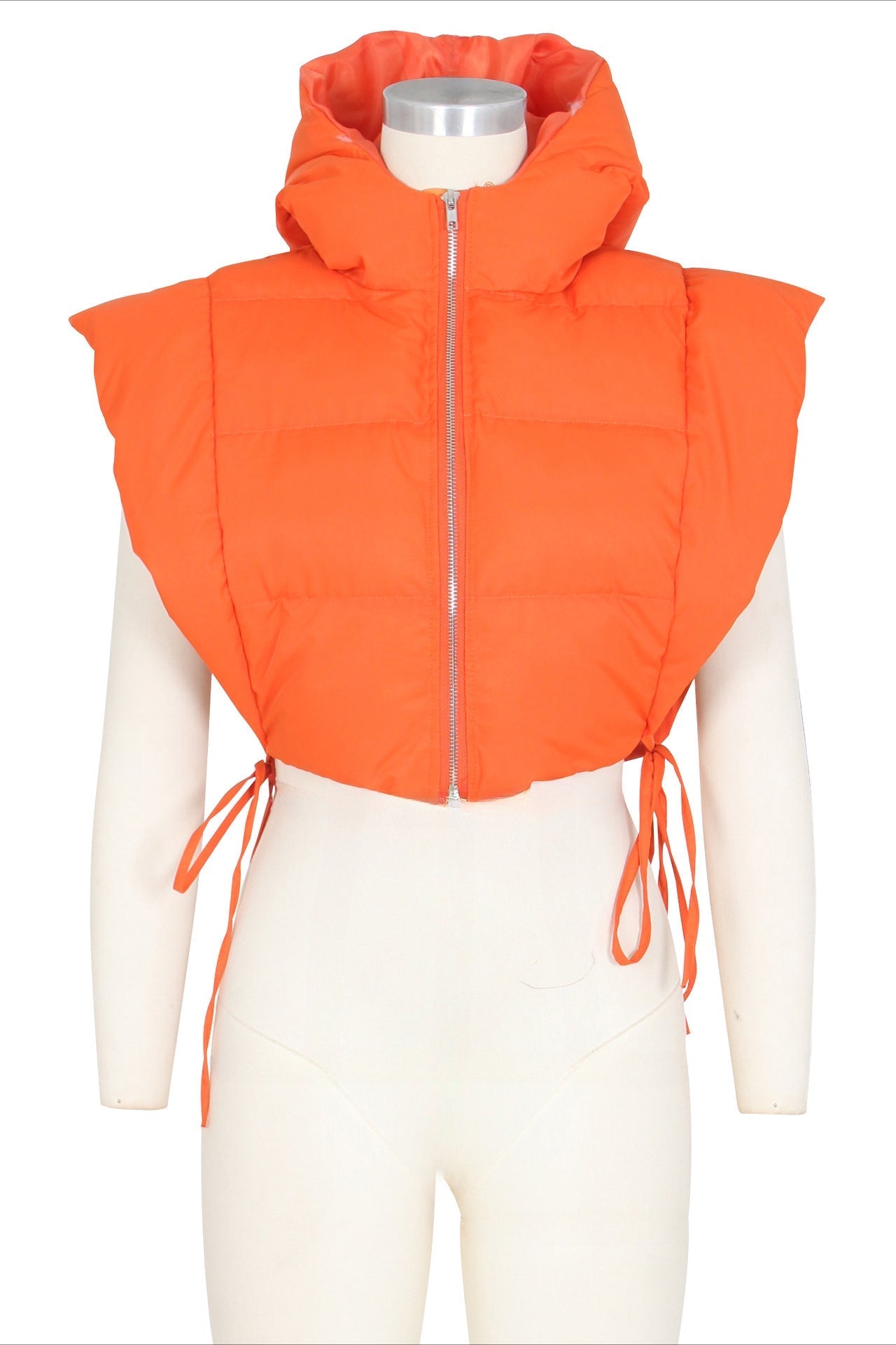 Self Tie Puffer Vest Lavish Daily