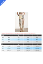 Vintage Print Wide Leg Straight Jeans Lavish Daily