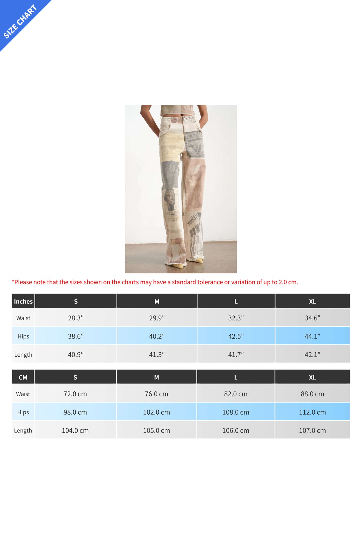 Vintage Print Wide Leg Straight Jeans Lavish Daily