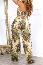 Vintage Tube Top & Fringe Pants Set Lavish Daily