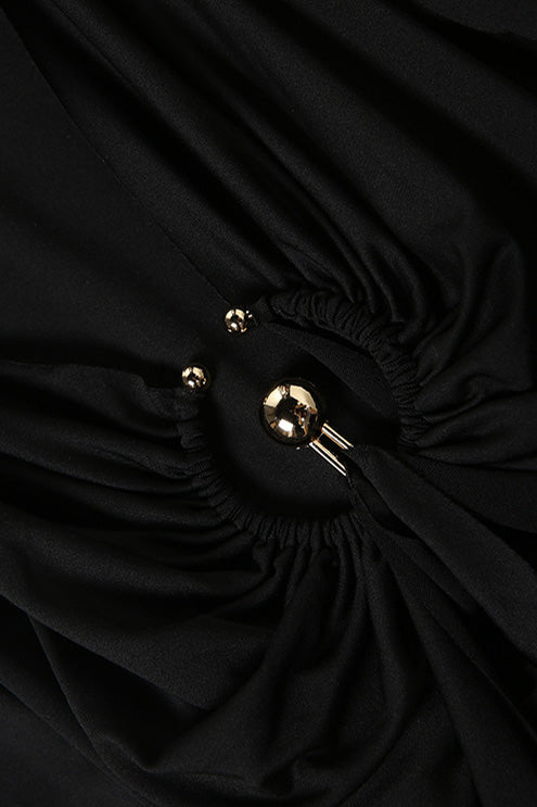 Twist Knot Ring Detail Maxi Dress Lavish Daily