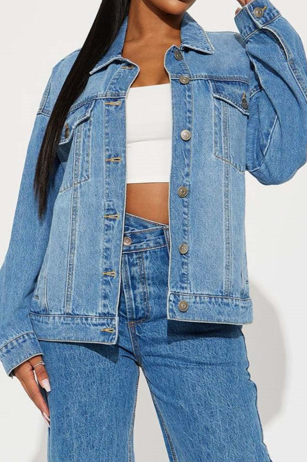 Denim Trucker Jacket Lavish Daily