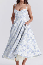 Luxury Spaghetti Strap Princess Dress Lavish Daily