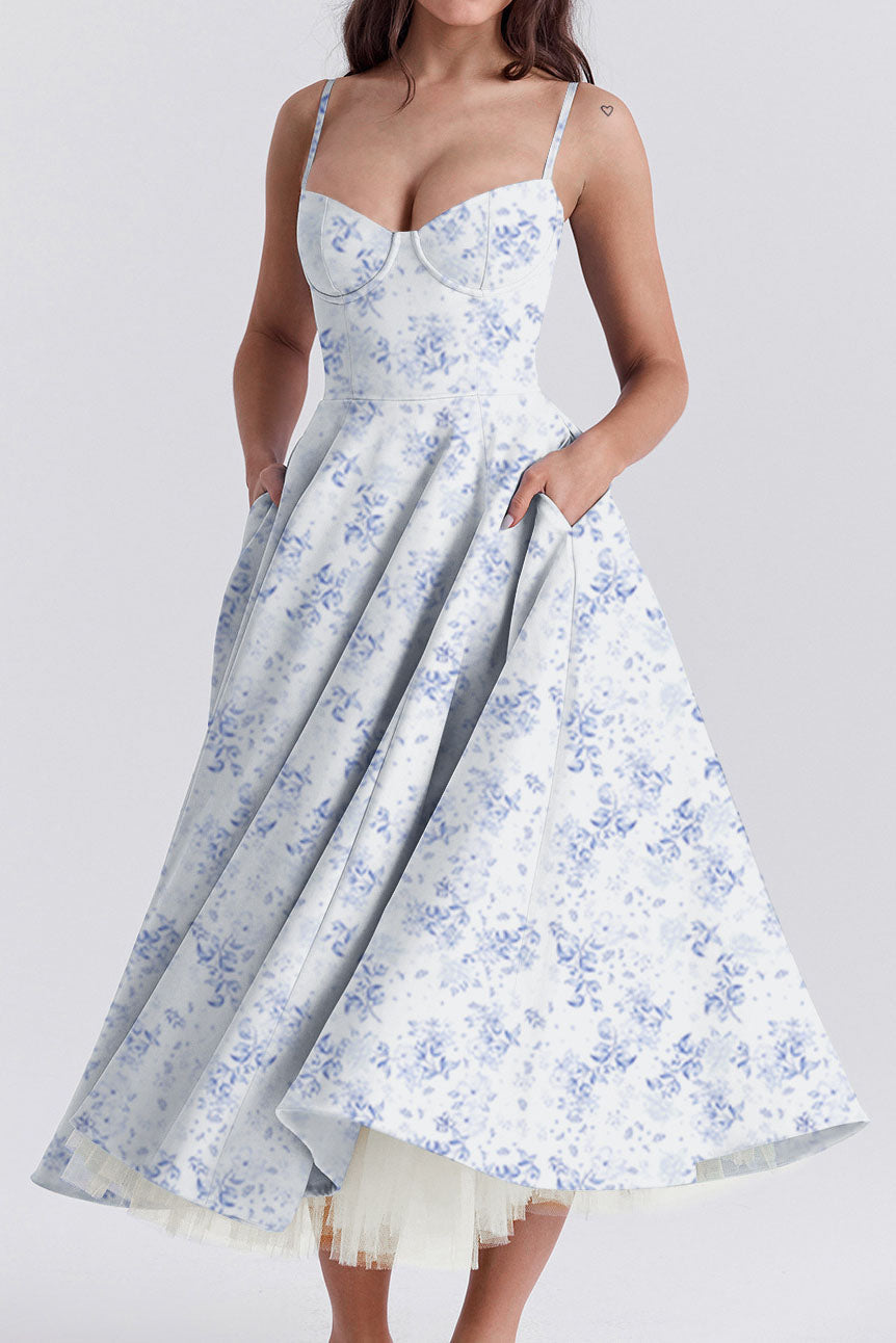 Luxury Spaghetti Strap Princess Dress Lavish Daily