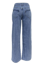 High Waist Heart Pocket Straight Leg Jeans Lavish Daily