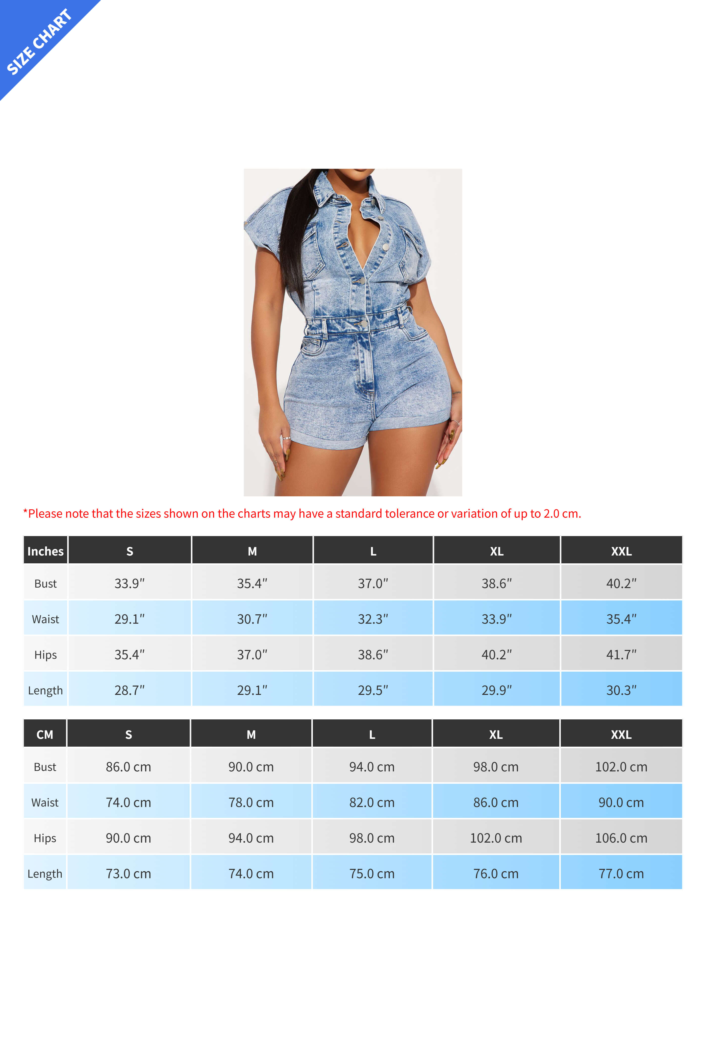 Short Sleeve Rigid Denim Romper Lavish Daily