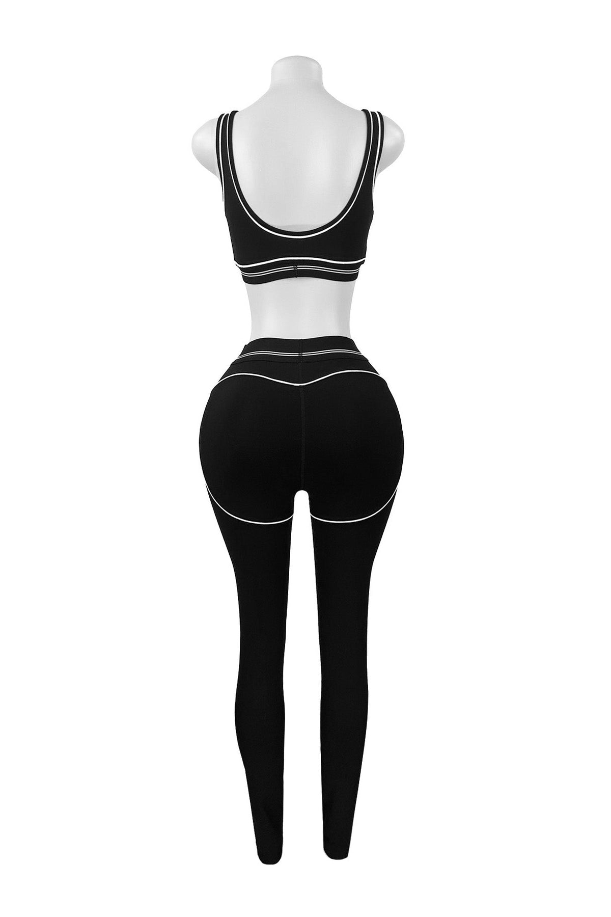 Contour Piping 2-Piece Workout Set Lavish Daily