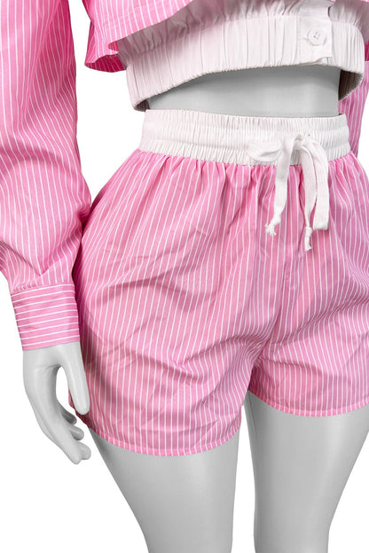 Seaside Prep Stripes Short Set Lavish Daily