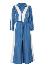 Color-Block Windbreaker & Wide-Leg Set Lavish Daily