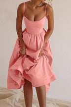 Vibrant Suspender Dress Lavish Daily