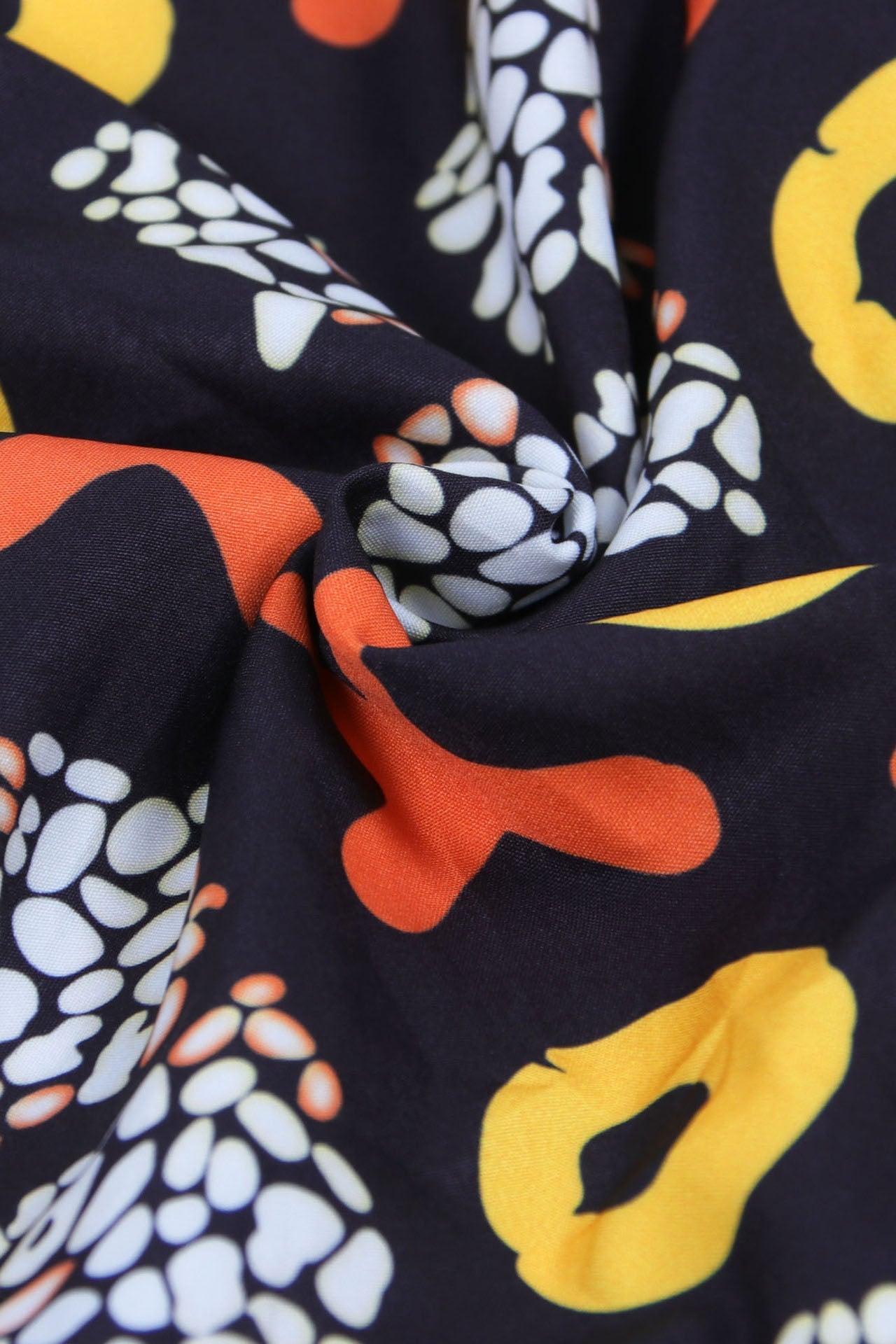 Print Strap Design Zipper O Neck Printed Dress Lavish Daily