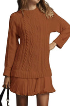 Casual Twist Sweater Mini Dress Lavish Daily