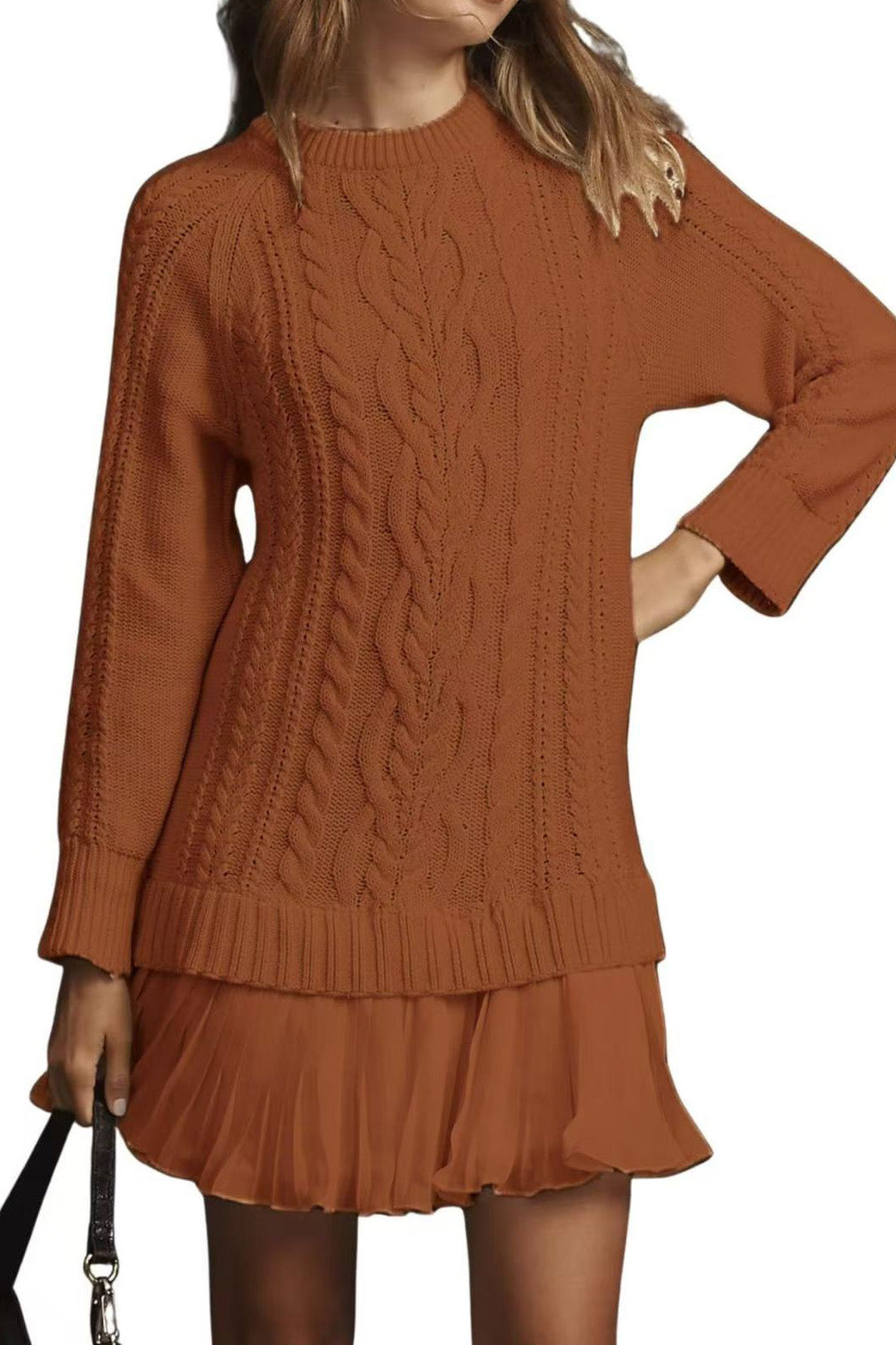 Casual Twist Sweater Mini Dress Lavish Daily