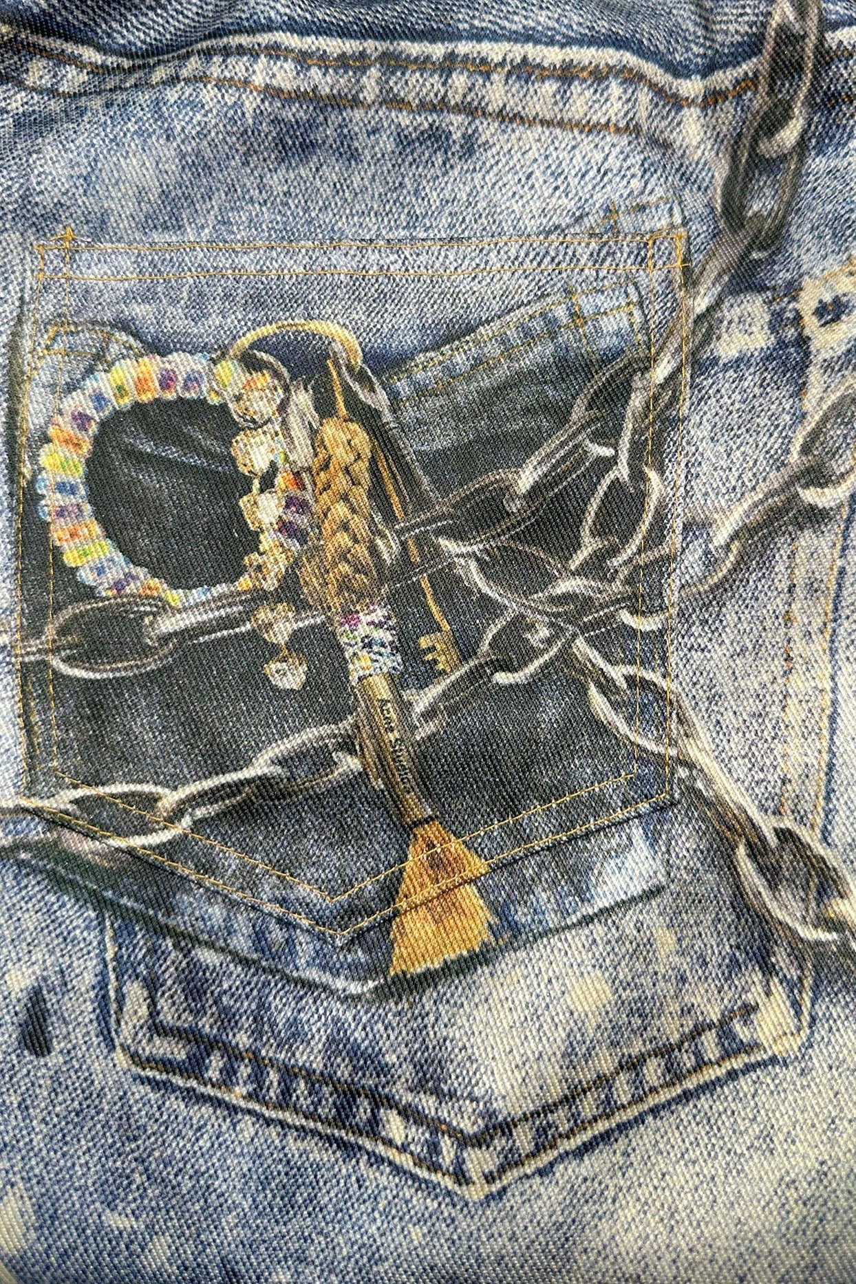 Printed Wide-Leg Casual Trousers Lavish Daily