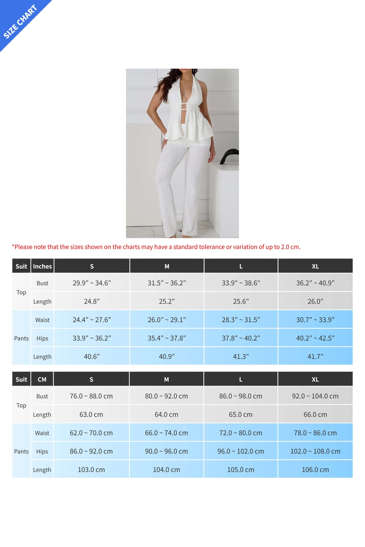 Tie-Up Backless Halter with Long Pants Sets Lavish Daily