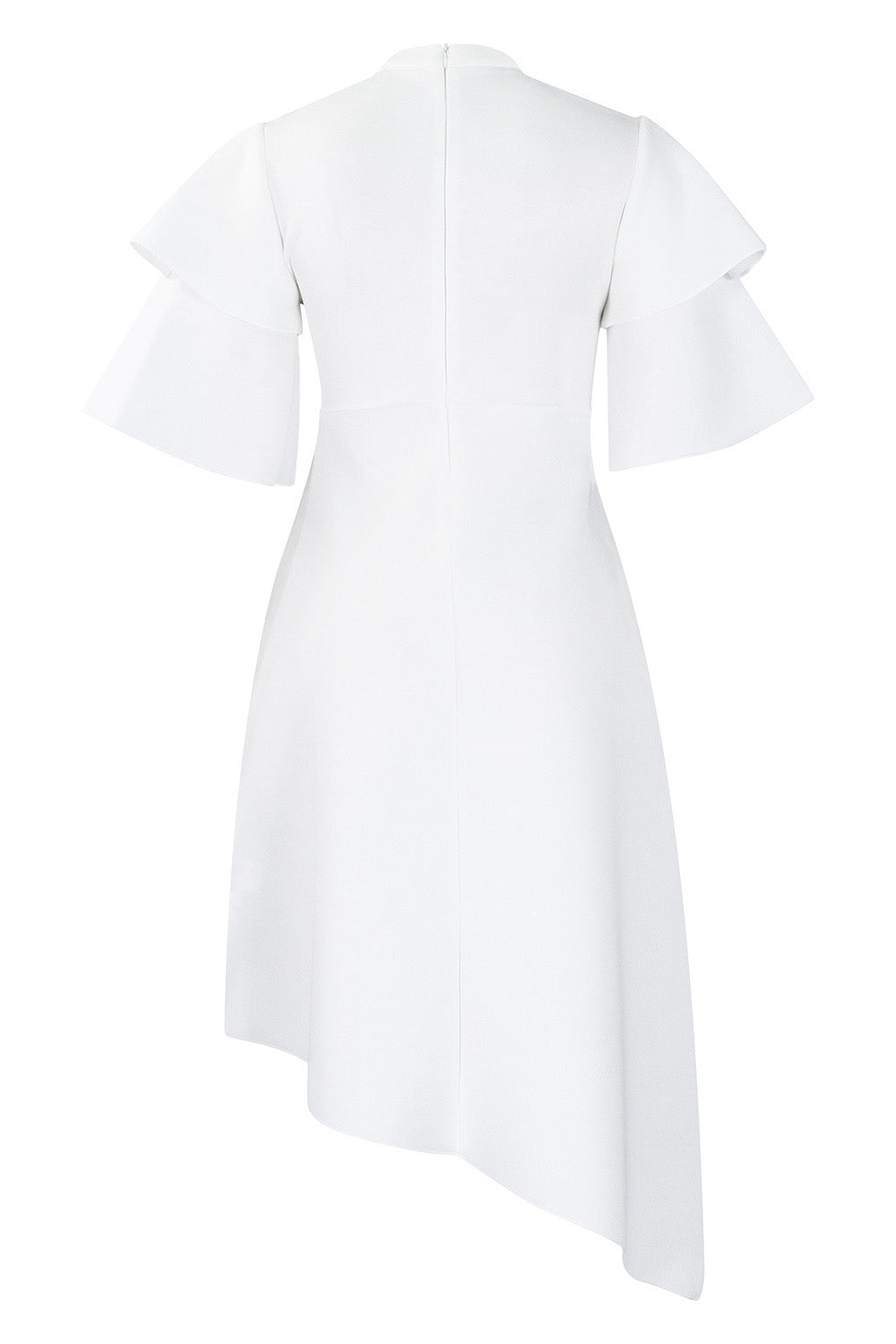 Double-Layer Ruffled Sleeve Dress Lavish Daily