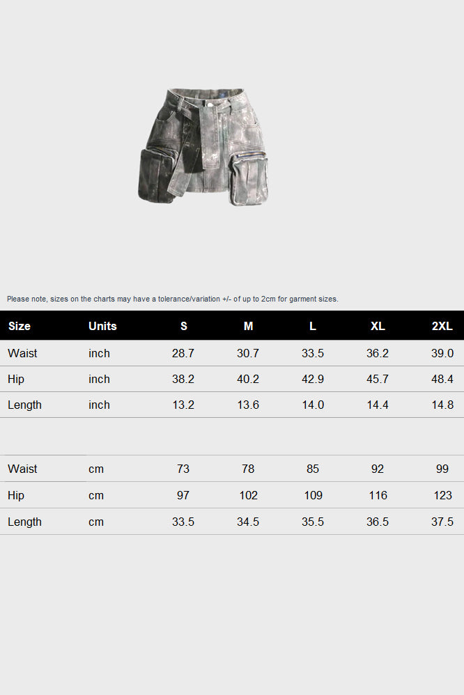 Camouflage Slim Patchwork Pocket Cargo Skirt Lavish Daily