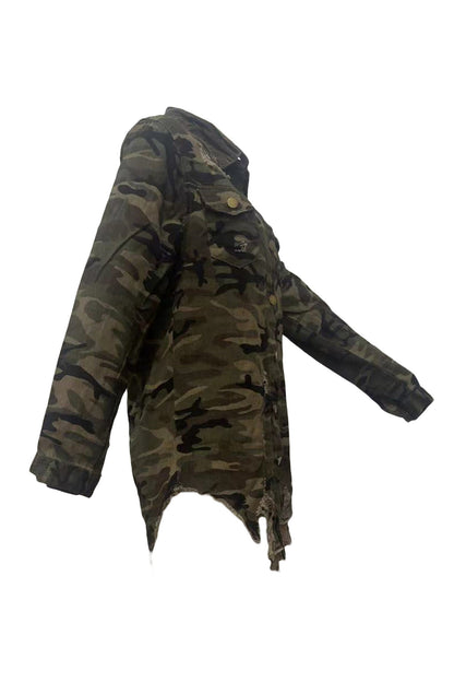 Camo Print Jacket Lavish Daily