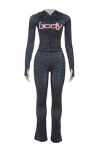 Zip Up Long Sleeve Top and Pants Set LavishDaily