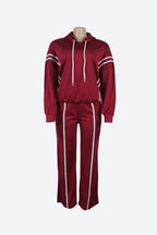 Stripe Hoodie & Pants Set Lavish Daily