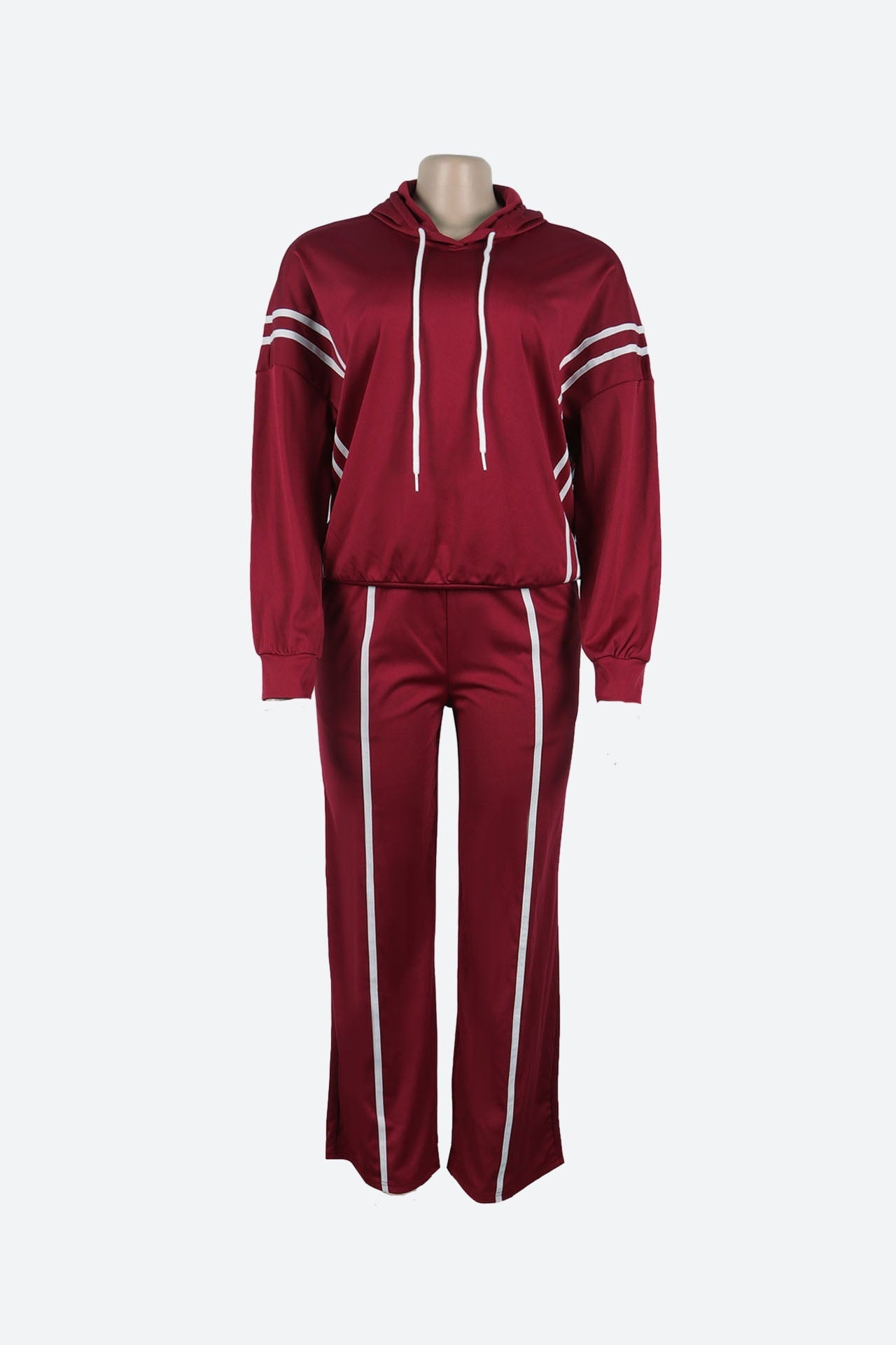 Stripe Hoodie & Pants Set Lavish Daily