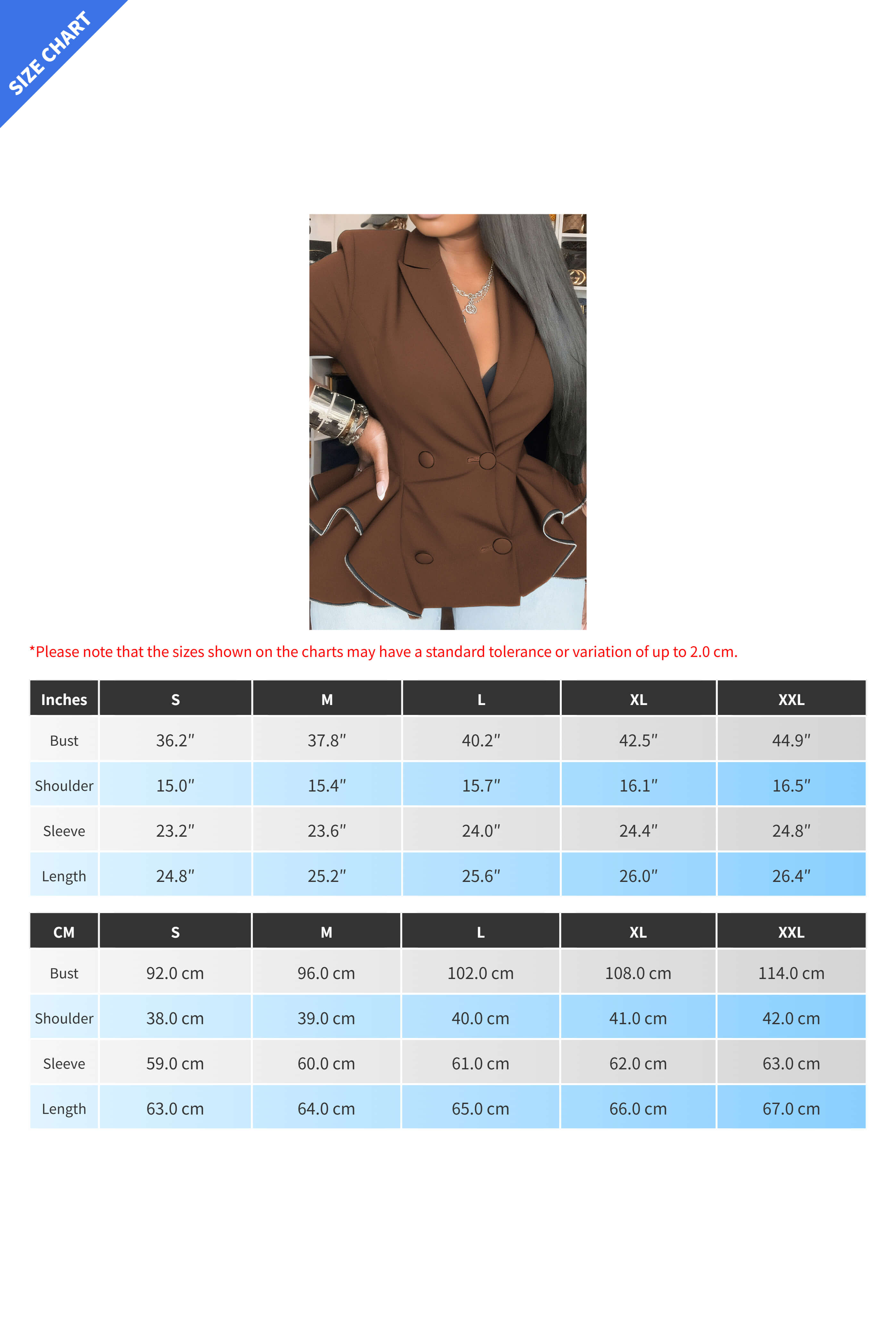 Double-Breasted Blazer Coat Lavish Daily