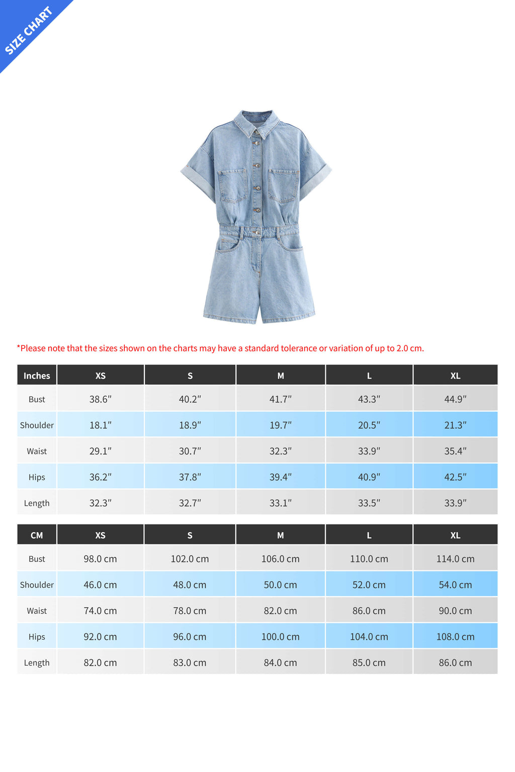 Denim Short Sleeve Romper with Pockets Lavish Daily