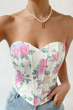 Floral Corset Top Lavish Daily