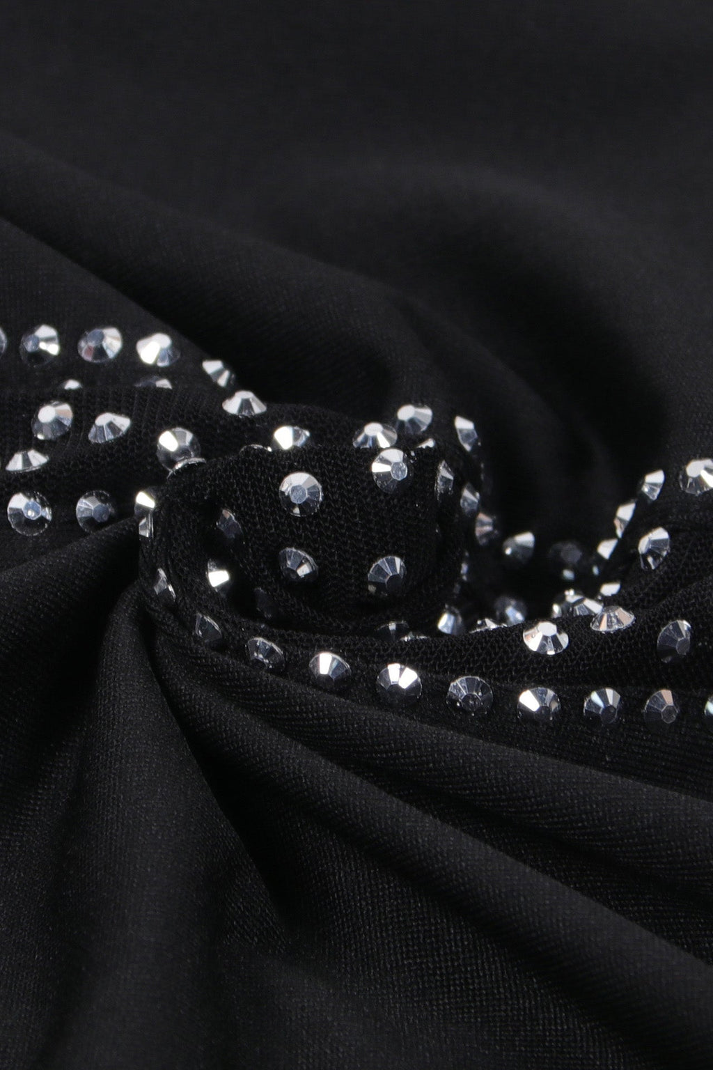 Rhinestone Sheer Stretch Romper Lavish Daily