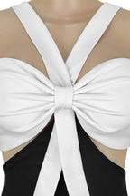 Crisscross Ribbon Cutout Jumpsuit Lavish Daily