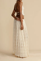 Summer Backless Ruched Dress Set Lavish Daily