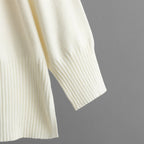 Loose Knit Top and Wide Leg Pants Set Lavish Daily