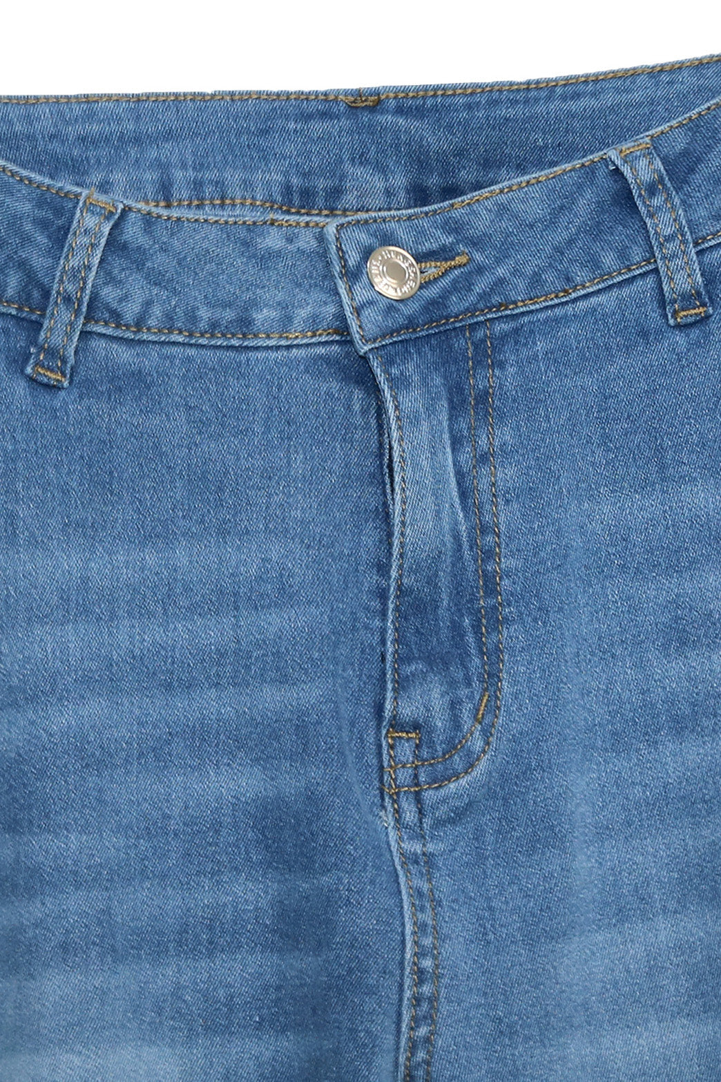 Light Blue Loose Fit Multi-Pocket Jeans Lavish Daily