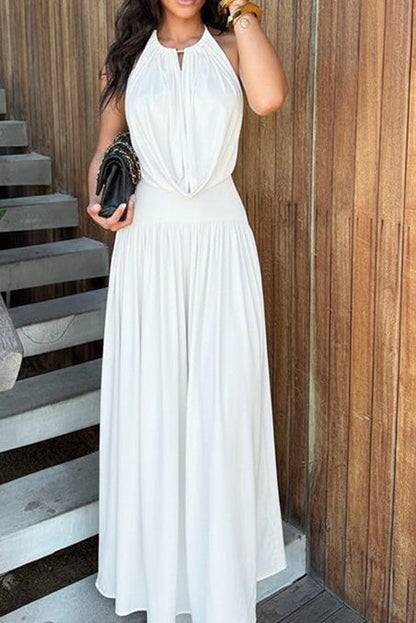 Chic Halter Two-Piece Maxi Set Lavish Daily