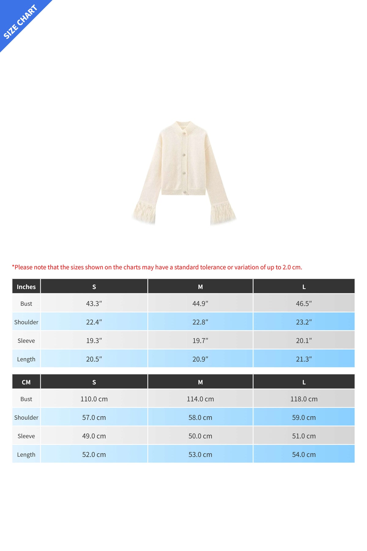 Faux Feather Cuff Button-Up Knit Cardigan Lavish Daily