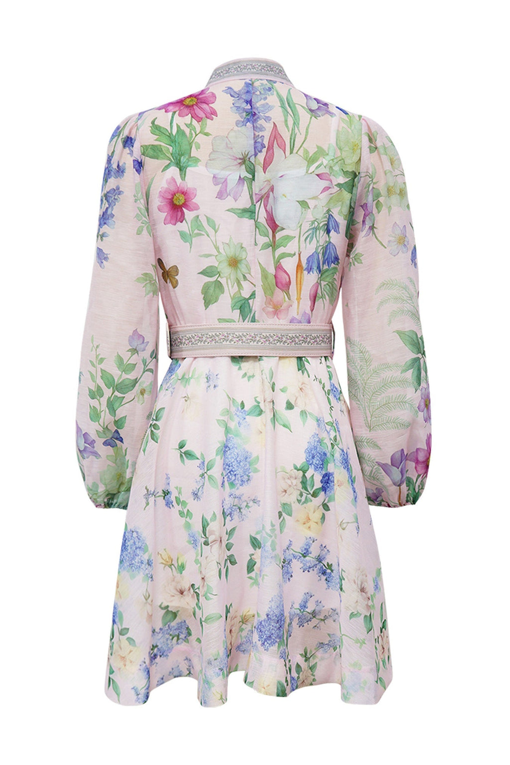 Multi-Color Belted Dress Lavish Daily